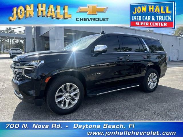 Certified 2021 Chevrolet Tahoe Premier with VIN 1GNSCSKD4MR278968 for sale in Daytona Beach, FL