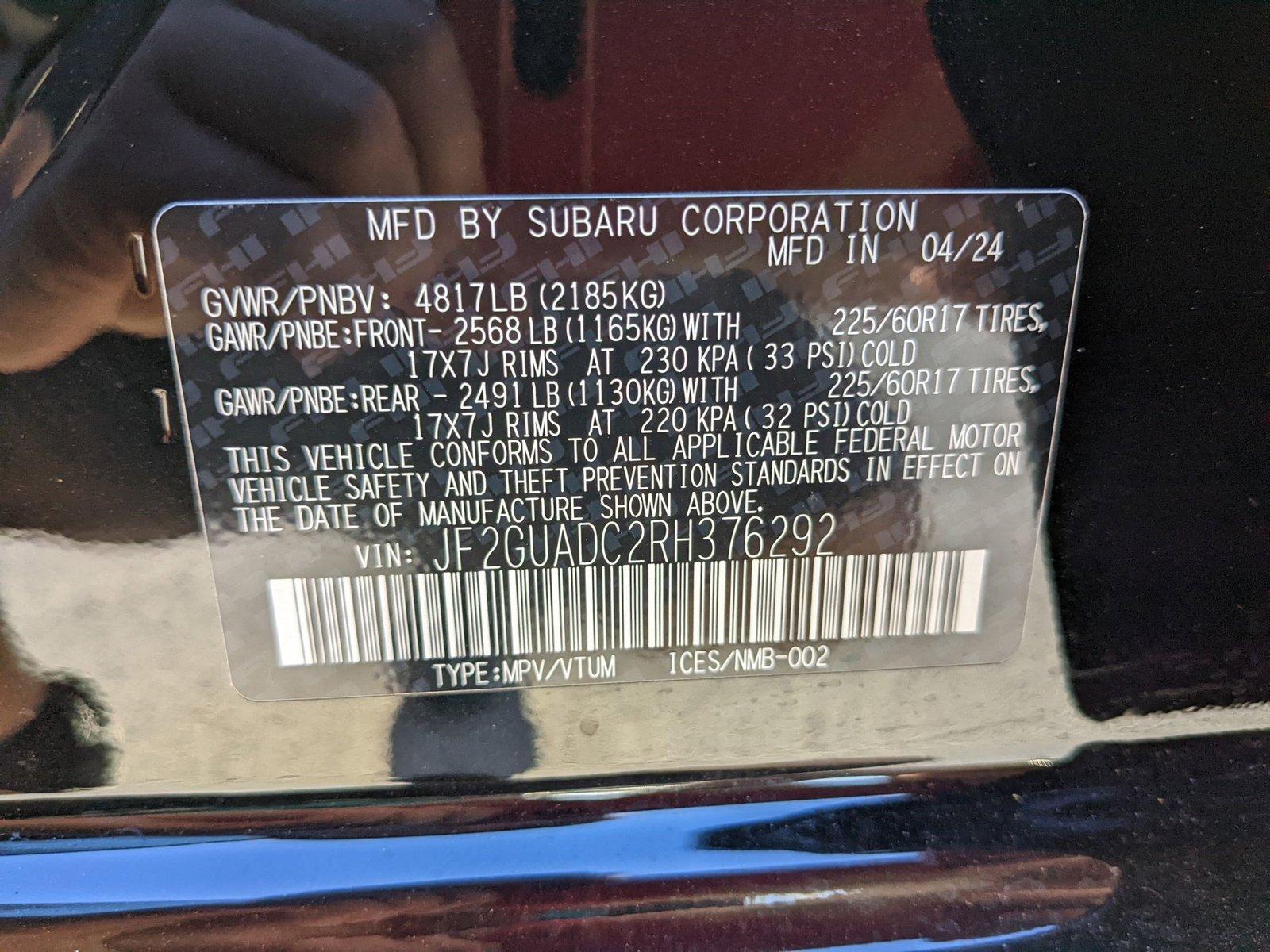 2024 Subaru Crosstrek Vehicle Photo in Davie, FL 33331