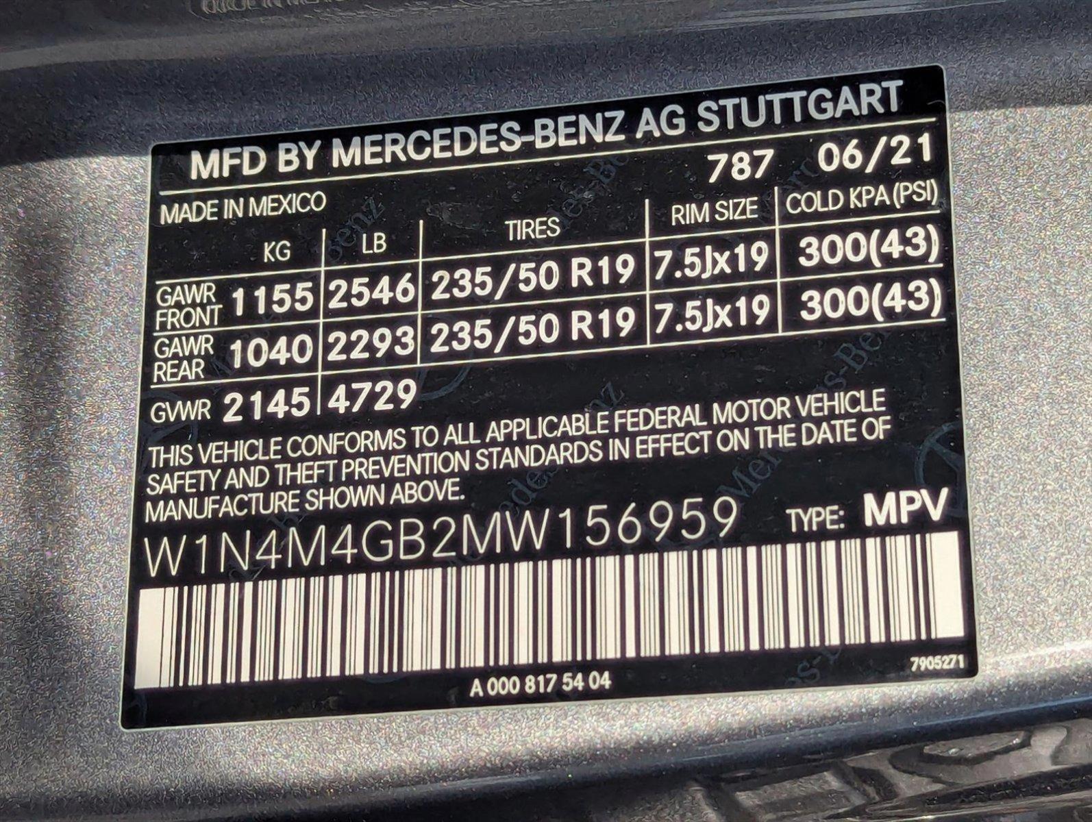 2021 Mercedes-Benz GLB Vehicle Photo in Pembroke Pines , FL 33027