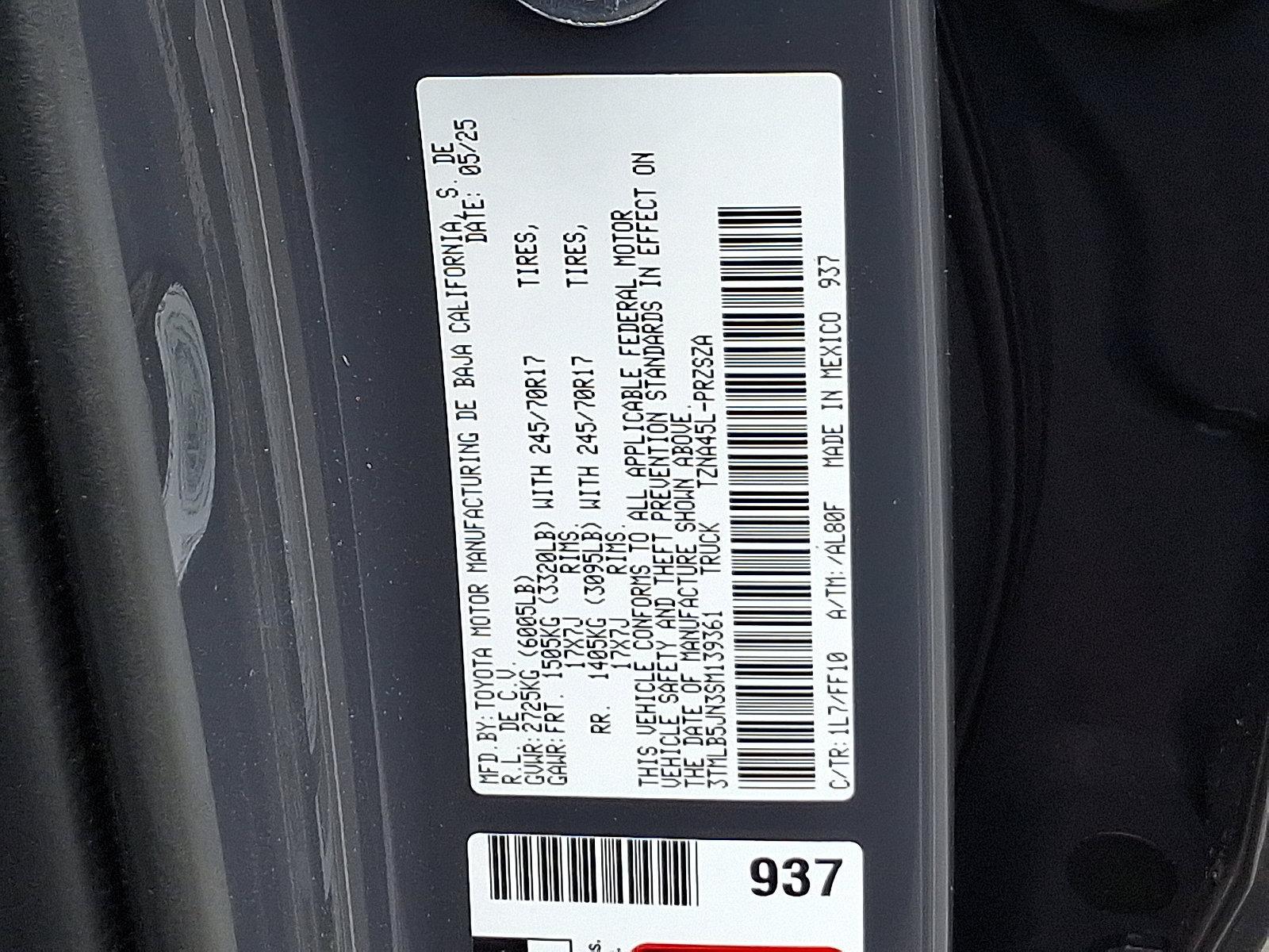 2025 Toyota Tacoma 4WD Vehicle Photo in Trevose, PA 19053