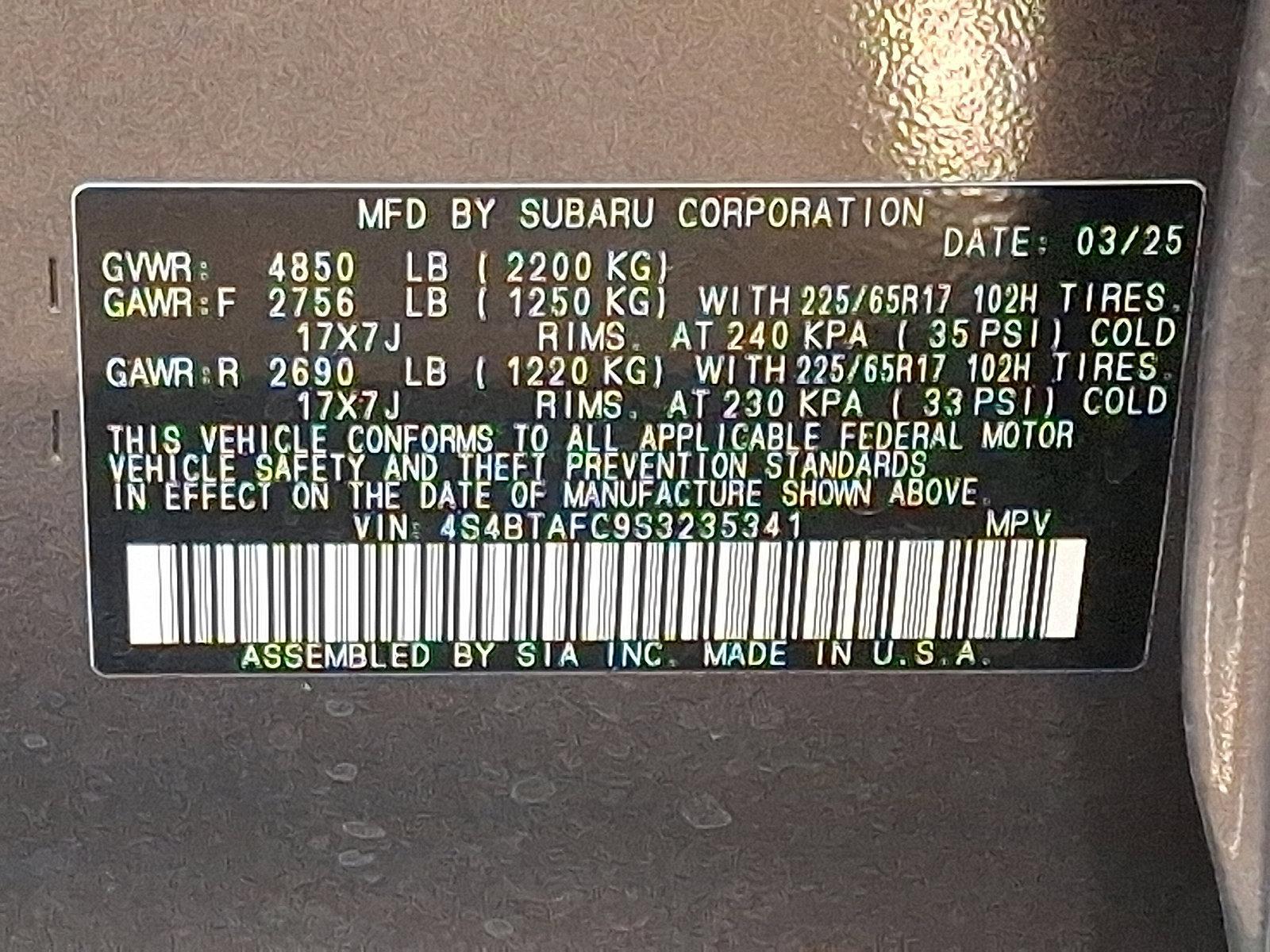 2025 Subaru Outback Vehicle Photo in Easton, PA 18045