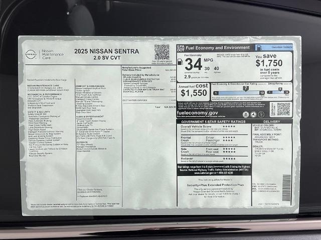 2025 Nissan Sentra Vehicle Photo in Tulsa, OK 74129