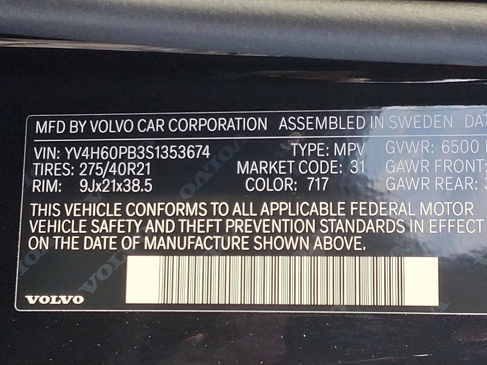 2025 Volvo XC90 Plug-In Hybrid Vehicle Photo in Trevose, PA 19053