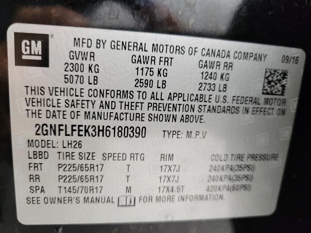 2017 Chevrolet Equinox Vehicle Photo in Neenah, WI 54956