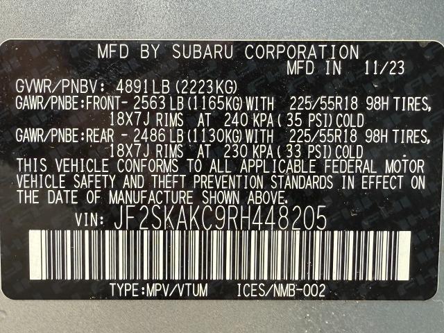 2024 Subaru Forester Vehicle Photo in Appleton, WI 54914