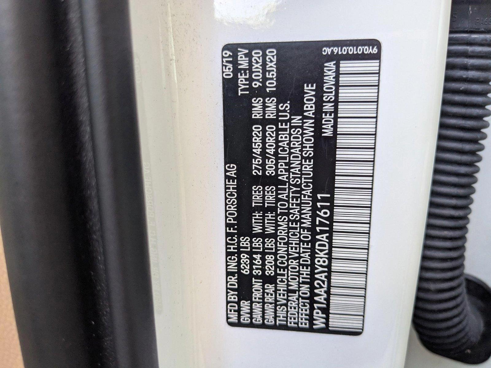 2019 Porsche Cayenne Vehicle Photo in GREENACRES, FL 33463-3207