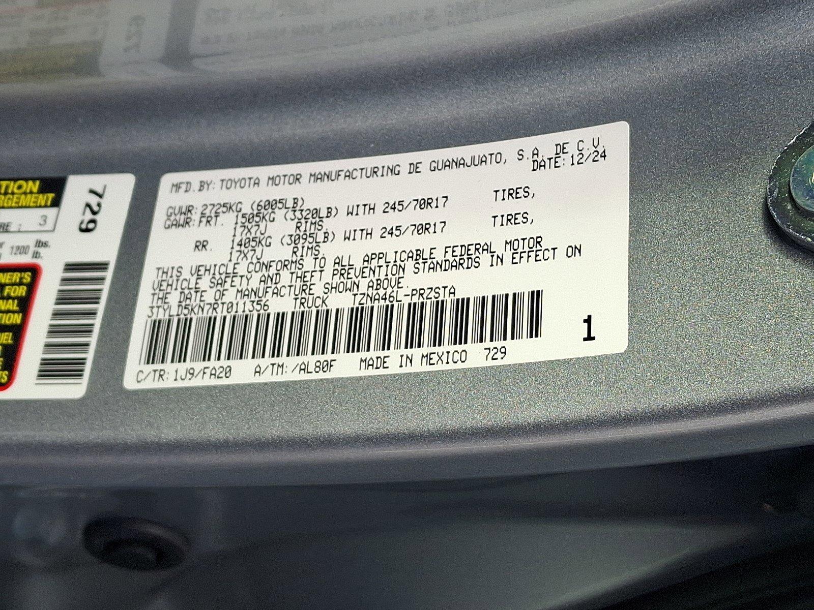 2024 Toyota Tacoma 4WD Vehicle Photo in Harrisburg, PA 17111