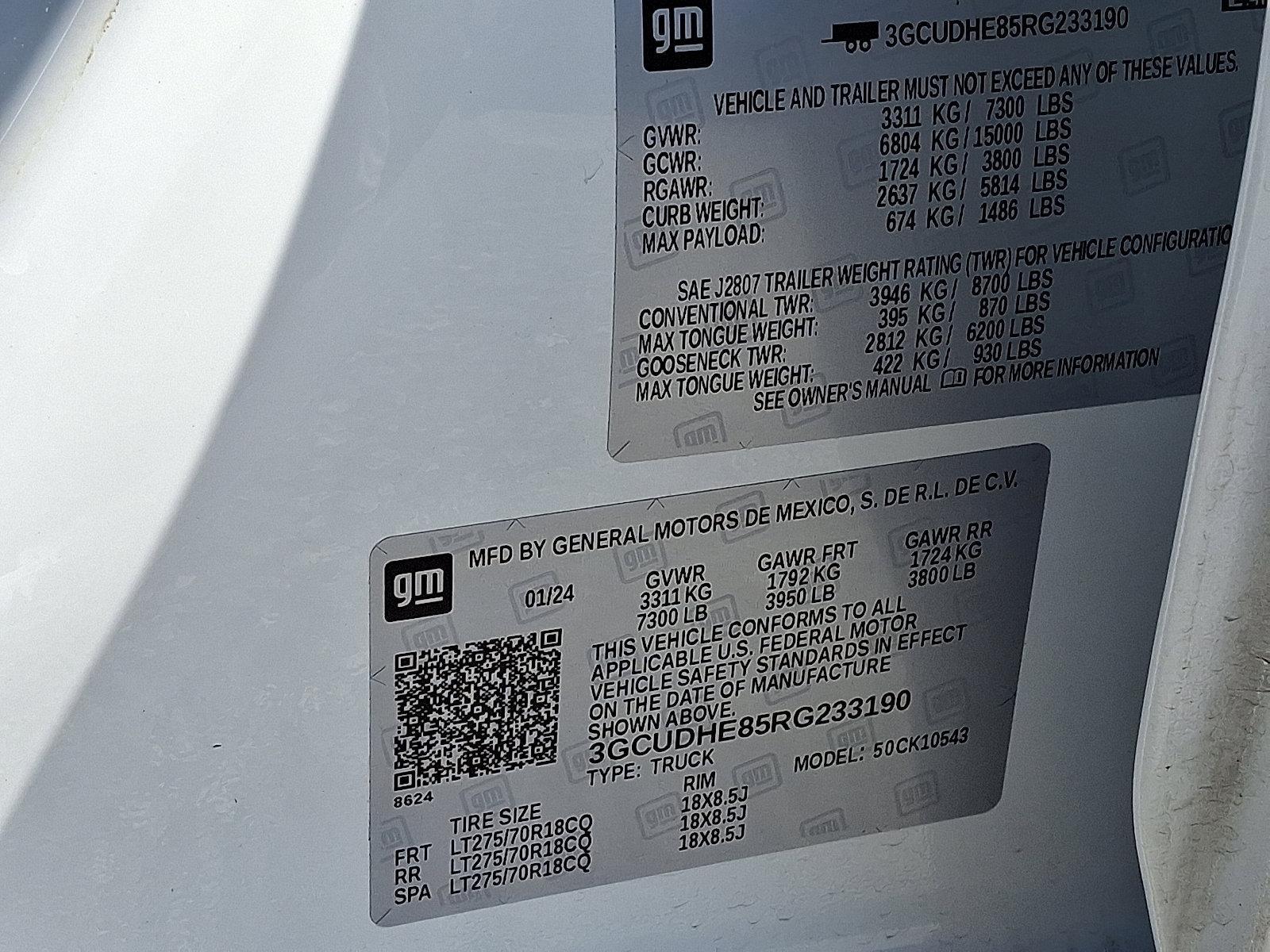 2024 Chevrolet Silverado 1500 Vehicle Photo in Mechanicsburg, PA 17050-2306
