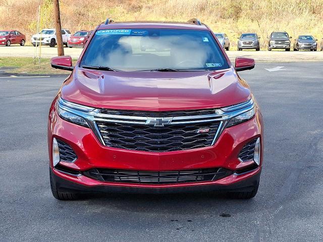 Certified 2022 Chevrolet Equinox RS with VIN 3GNAXWEV8NS120689 for sale in Mckeesport, PA