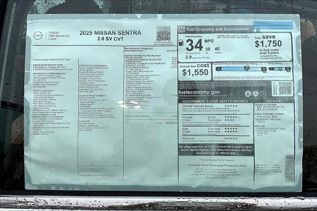 2025 Nissan Sentra Vehicle Photo in Tulsa, OK 74129