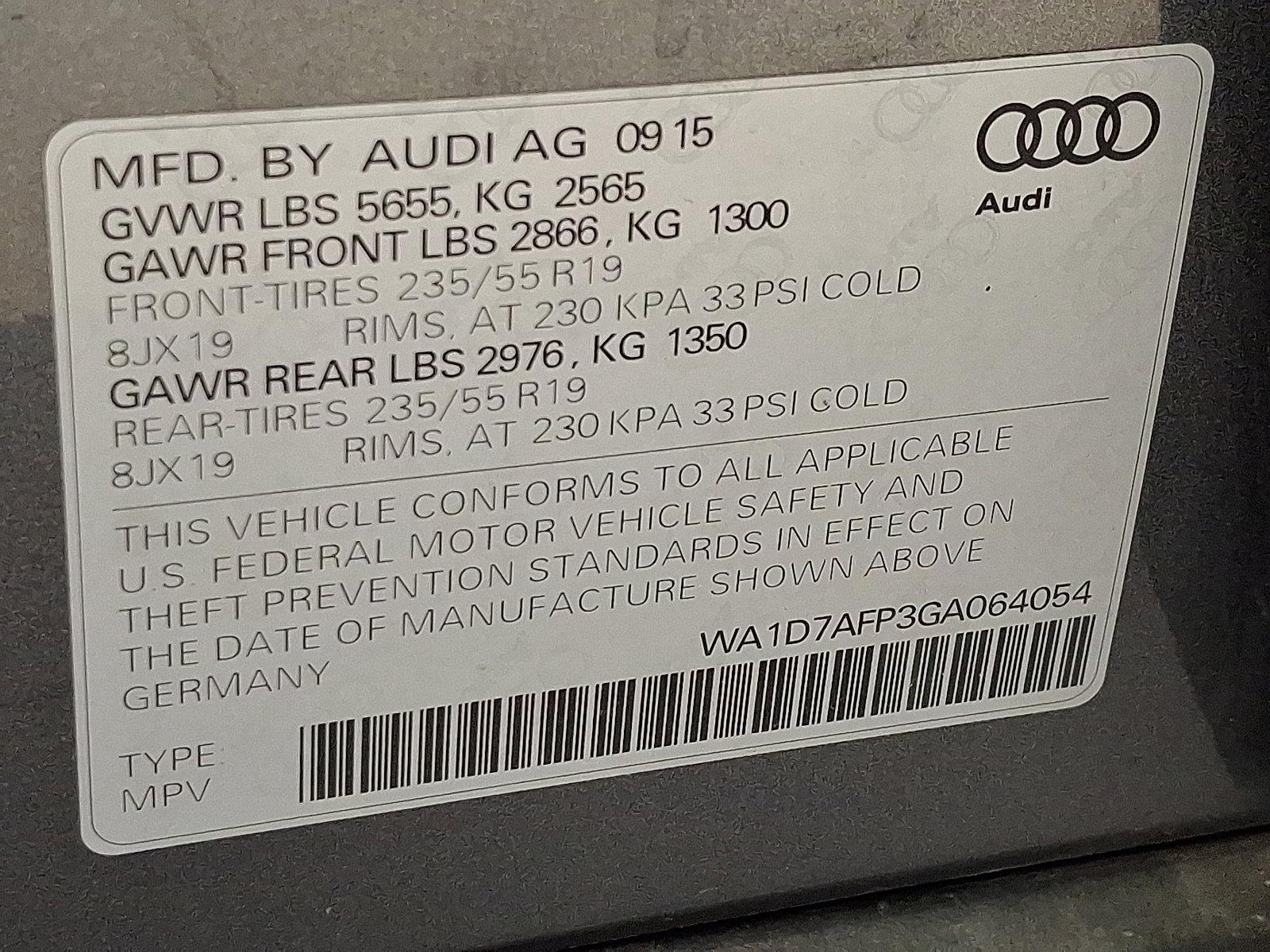 2016 Audi Q5 Vehicle Photo in Lancaster, PA 17601