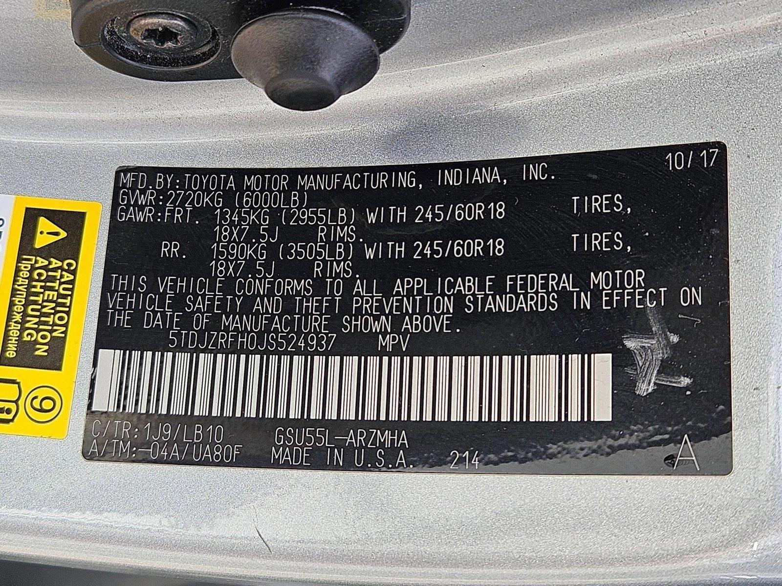 2018 Toyota Highlander Vehicle Photo in HENDERSON, NV 89014-6702
