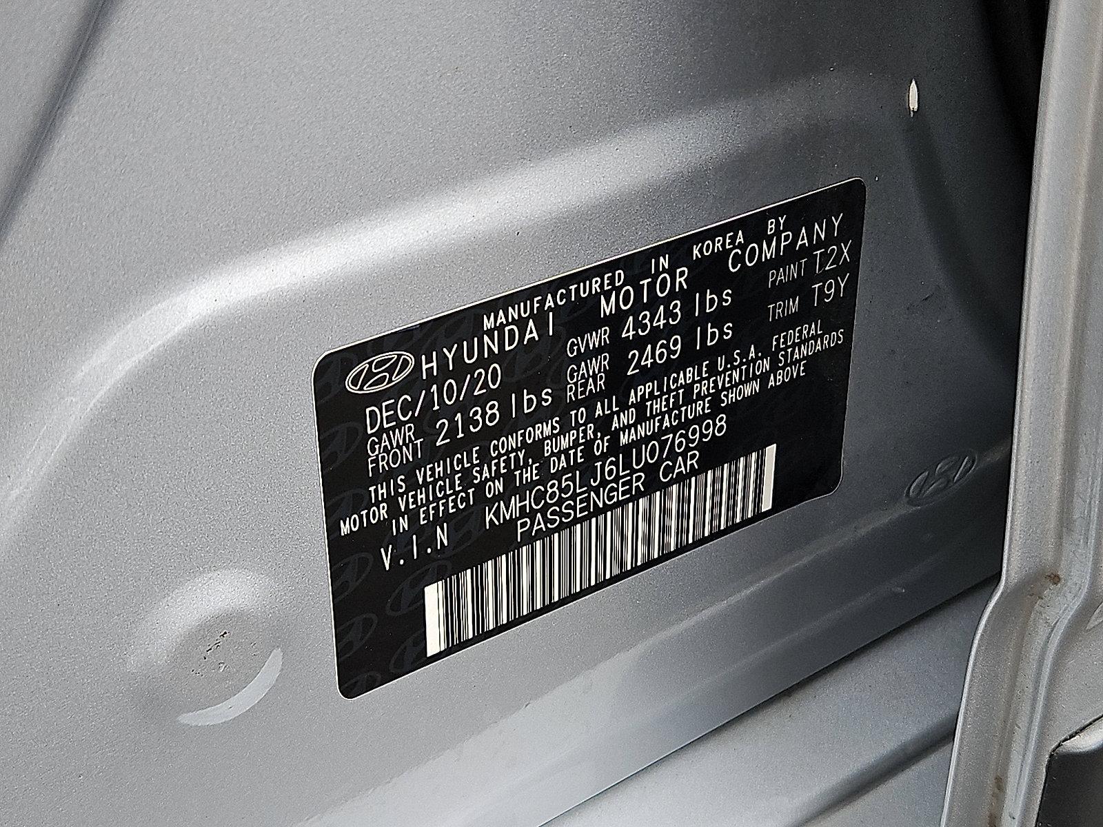 2020 Hyundai IONIQ Electric Vehicle Photo in Trevose, PA 19053