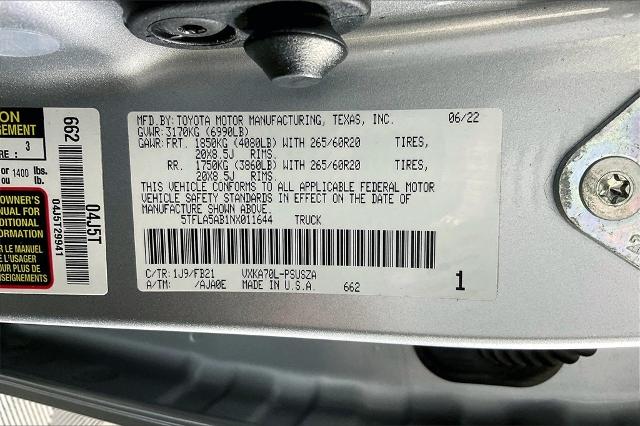 2022 Toyota Tundra 2WD Vehicle Photo in Tulsa, OK 74129