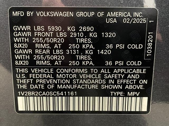 2025 Volkswagen Atlas Vehicle Photo in Appleton, WI 54913