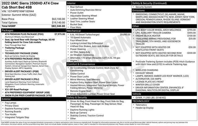 2022 GMC Sierra 2500 HD Vehicle Photo in DANBURY, CT 06810-5034