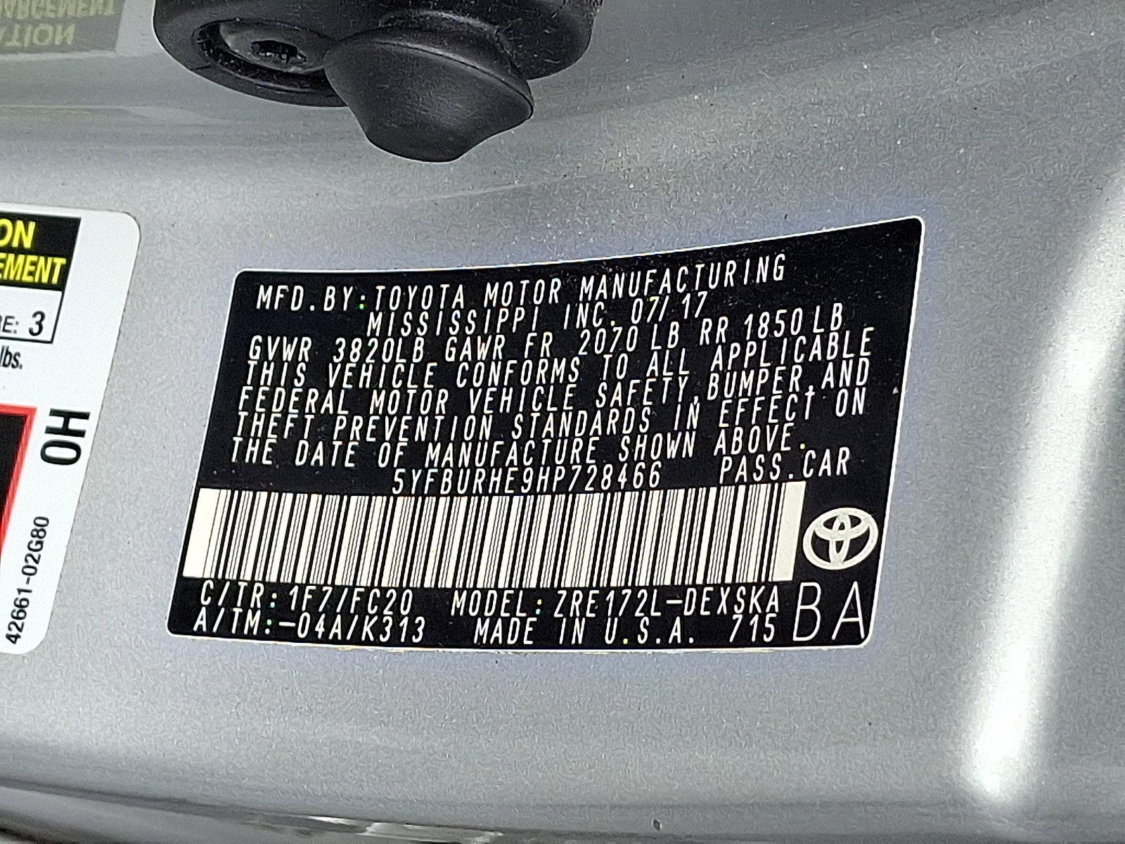 2017 Toyota Corolla Vehicle Photo in Harrisburg, PA 17111