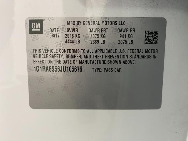 2018 Chevrolet Volt Vehicle Photo in Appleton, WI 54913