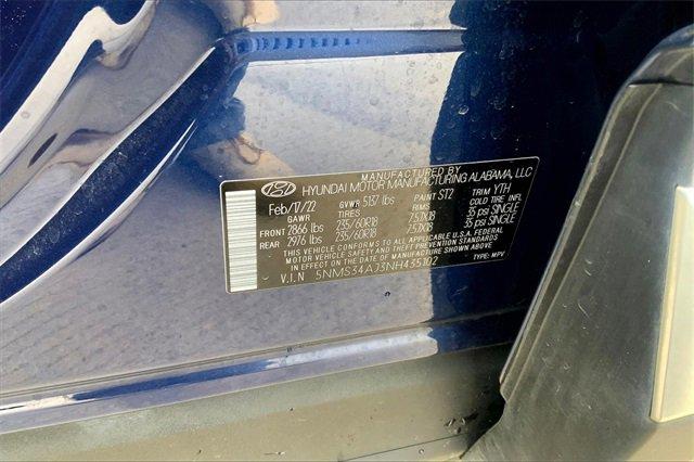 2022 Hyundai Santa Fe Vehicle Photo in TOPEKA, KS 66609-0000