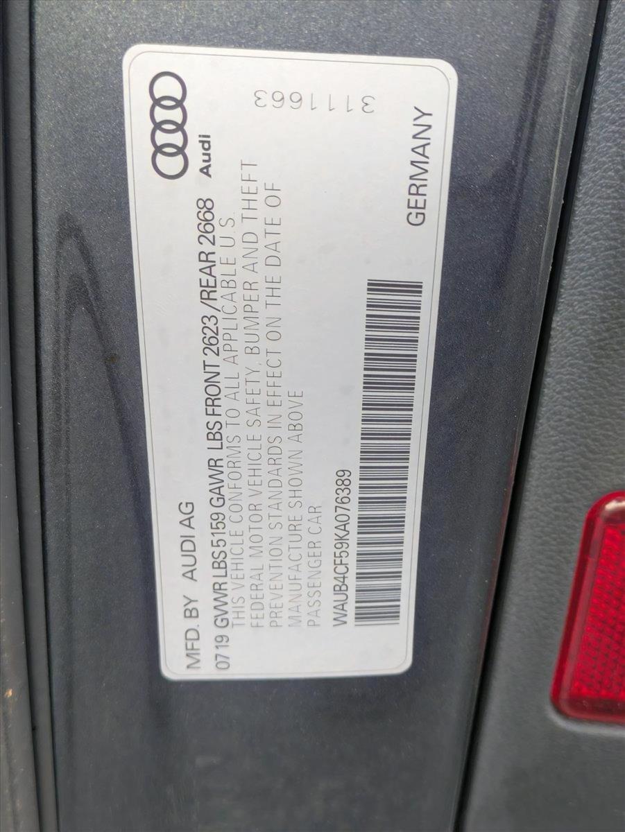 2019 Audi S5 Sportback Vehicle Photo in WEST PALM BEACH, FL 33407-3296