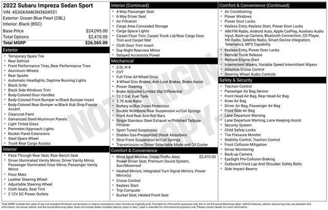 2022 Subaru Impreza Vehicle Photo in DANBURY, CT 06810-5034