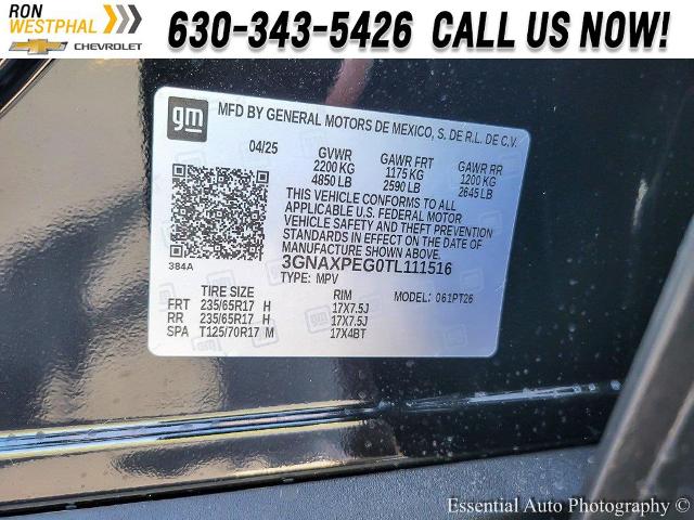 2026 Chevrolet Equinox Vehicle Photo in AURORA, IL 60503-9326