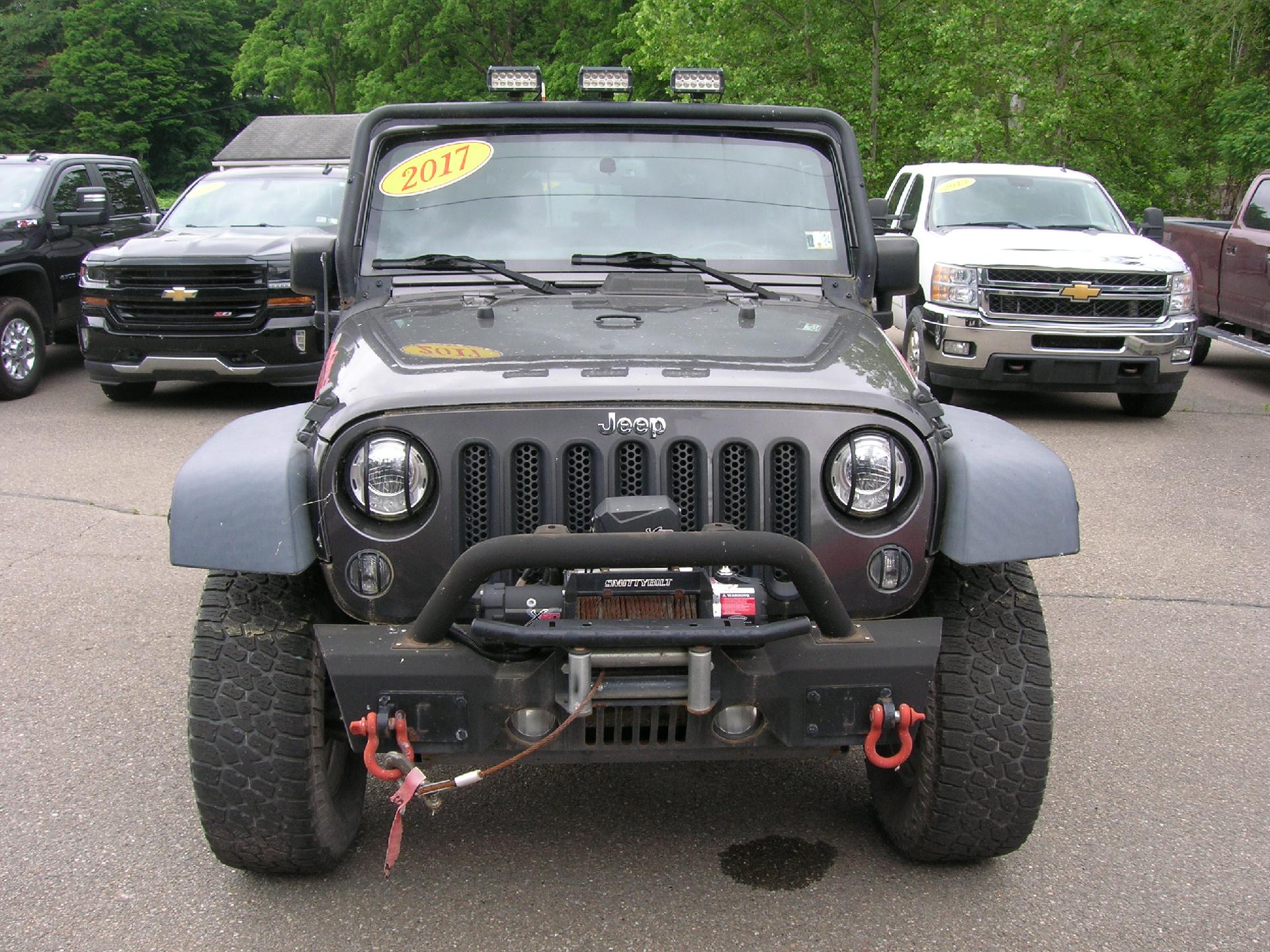 Used 2017 Jeep Wrangler Sport S with VIN 1C4AJWAGXHL560828 for sale in Troy, PA