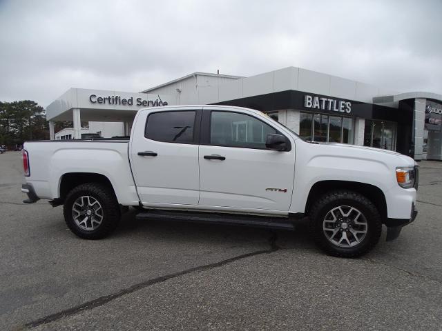 Certified 2021 GMC Canyon AT4 with VIN 1GTG6FEN8M1120603 for sale in Bourne, MA