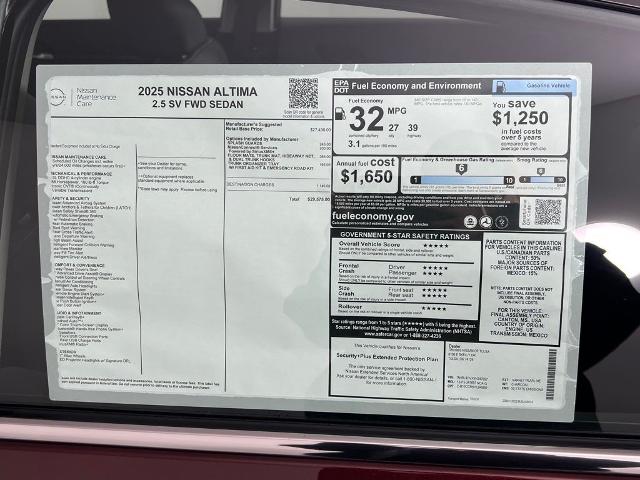 2025 Nissan Altima Vehicle Photo in Tulsa, OK 74129