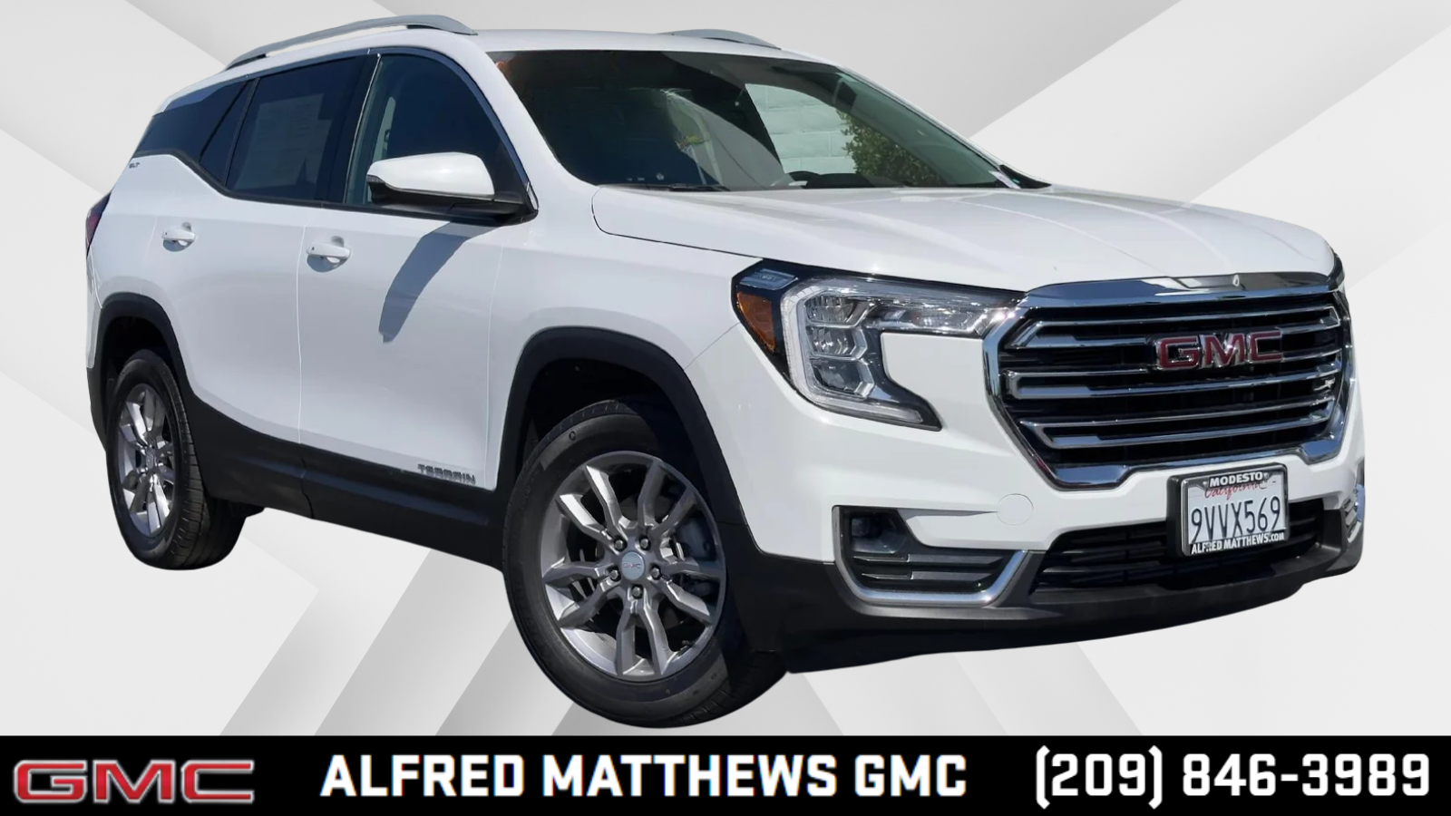Summit White 2024 GMC Terrain SLT AWD SUV / Crossover All-Wheel Drive Automatic