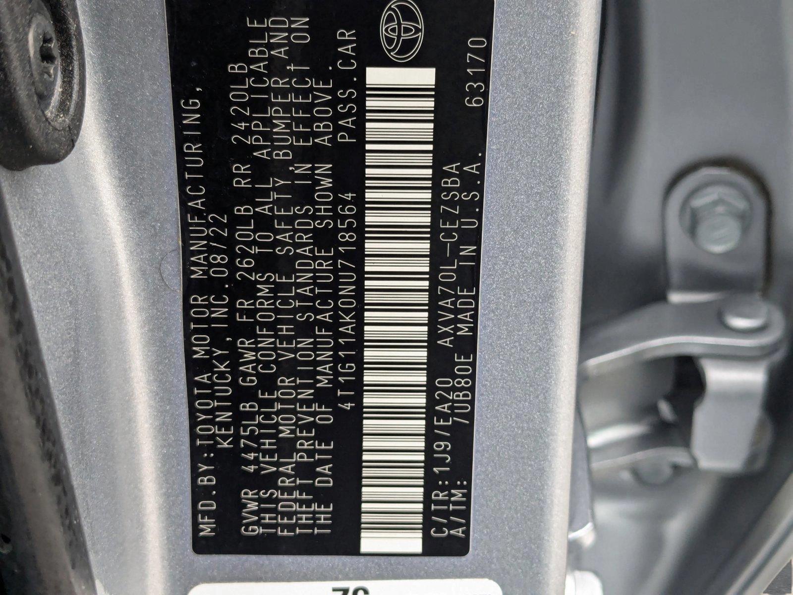 2022 Toyota Camry Vehicle Photo in Spokane Valley, WA 99212