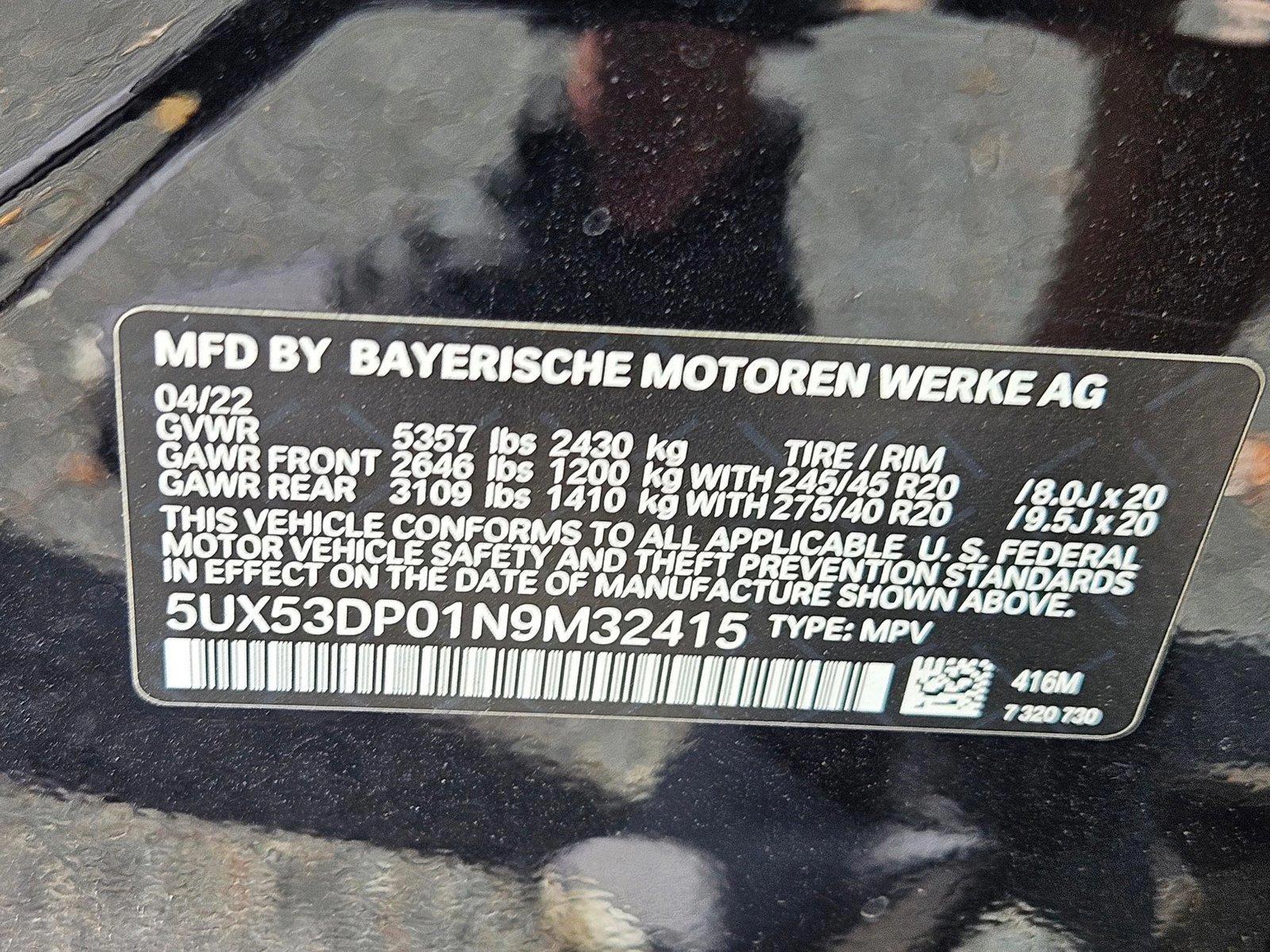 2022 BMW X3 xDrive30i Vehicle Photo in Delray Beach, FL 33444