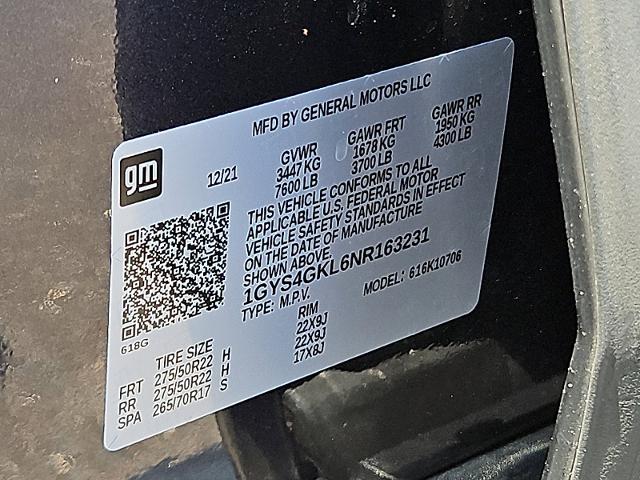 2022 Cadillac Escalade Vehicle Photo in TREVOSE, PA 19053-4984
