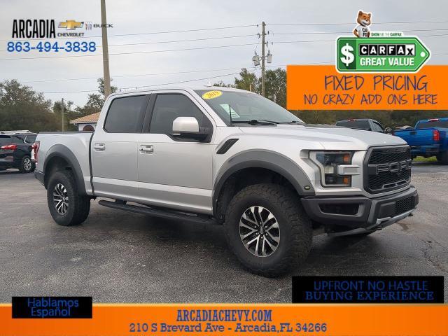 Used 2019 Ford F-150 Raptor with VIN 1FTFW1RG3KFB68214 for sale in Arcadia, FL