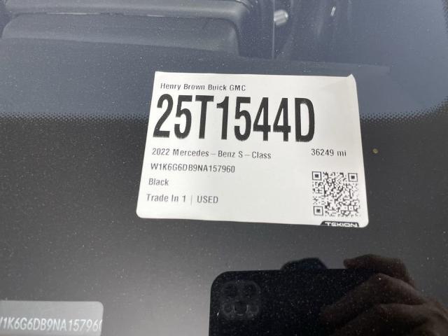 2022 Mercedes-Benz S-Class Vehicle Photo in GILBERT, AZ 85297-0402
