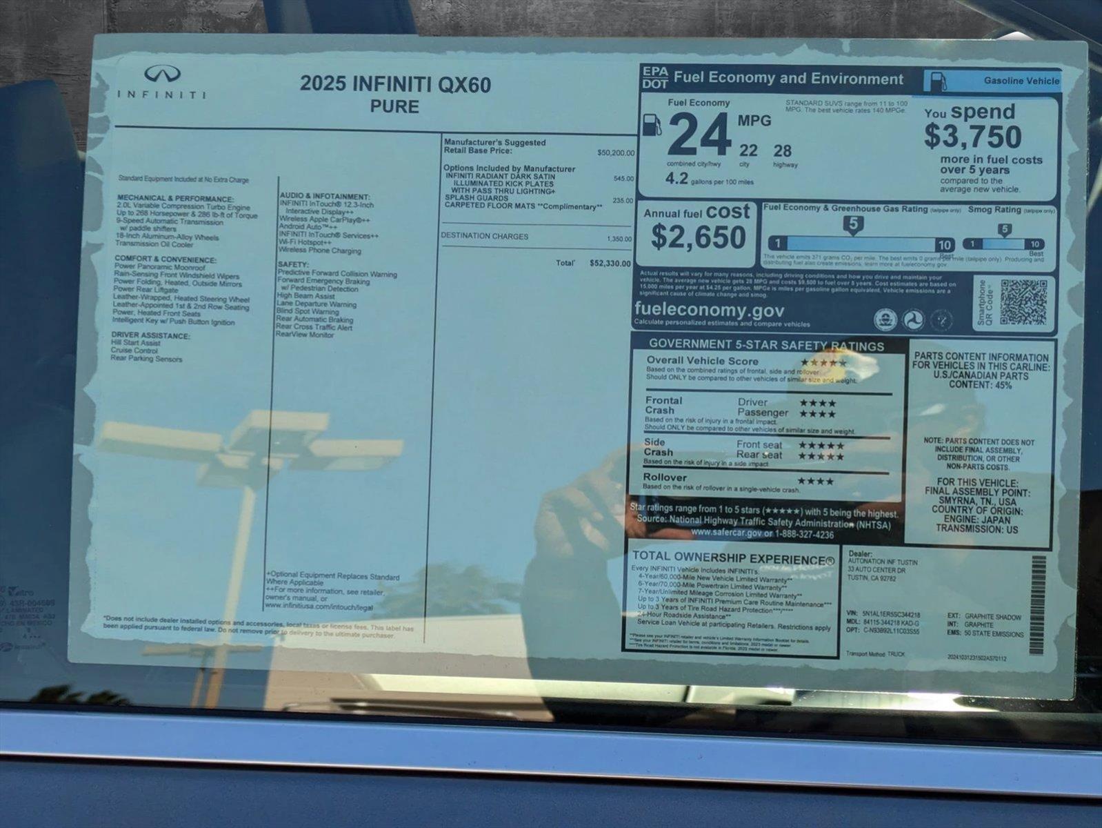 2025 INFINITI QX60 Vehicle Photo in Tustin, CA 92782