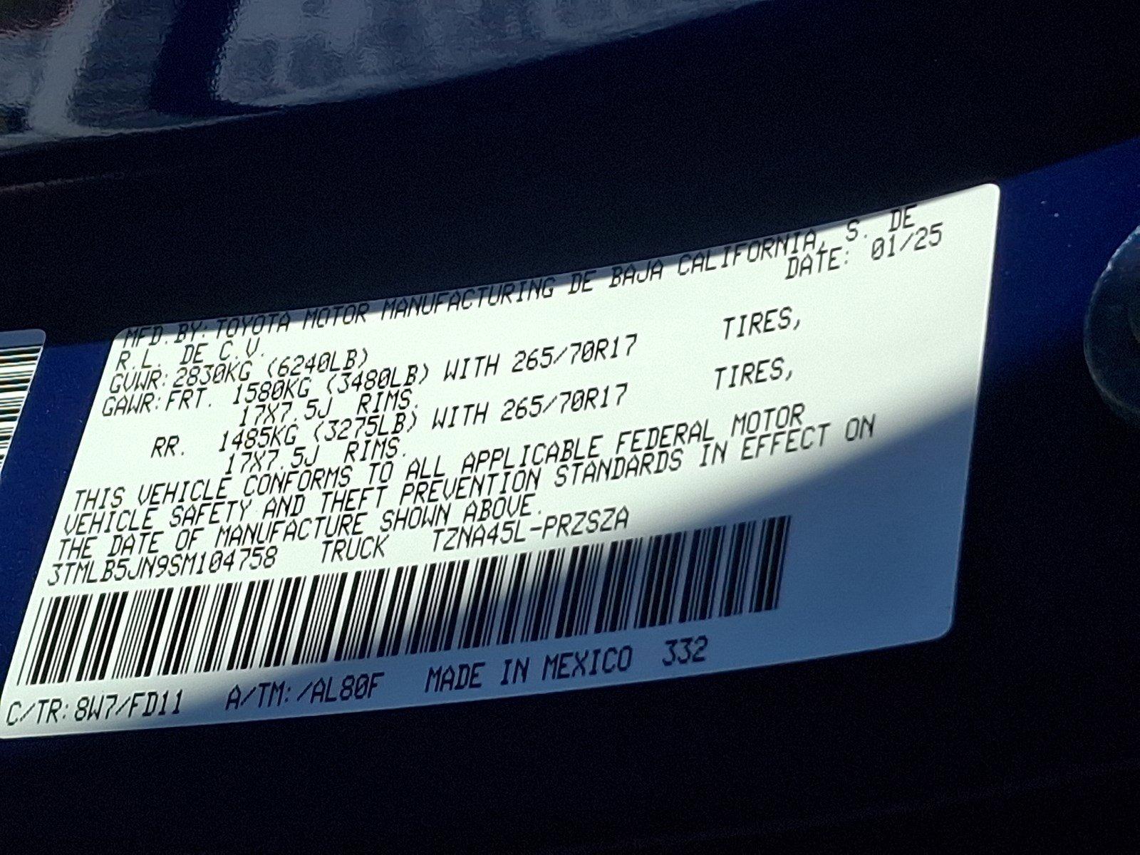 2025 Toyota Tacoma 4WD Vehicle Photo in Harrisburg, PA 17111