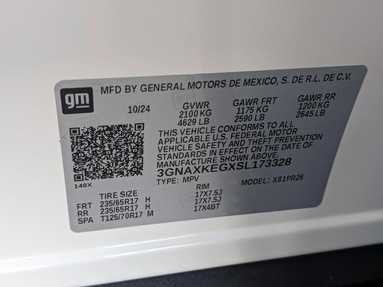 2025 Chevrolet Equinox Vehicle Photo in GREENACRES, FL 33463-3207