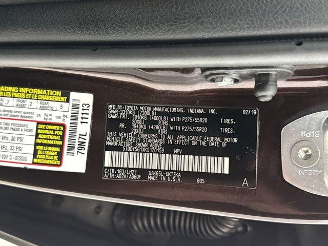 2019 Toyota Sequoia Vehicle Photo in Charlotte, NC 28273