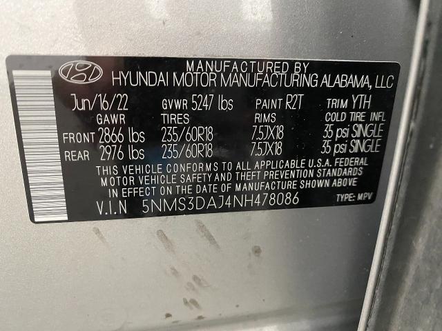 2022 Hyundai SANTA FE Vehicle Photo in Appleton, WI 54913