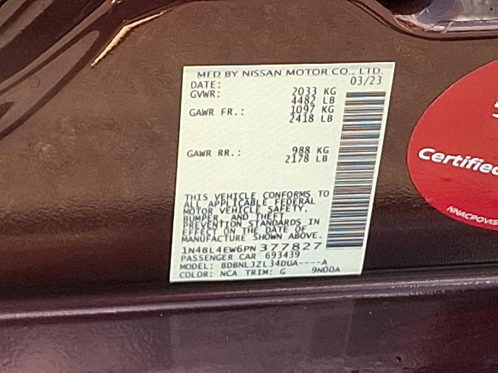2023 Nissan Altima Vehicle Photo in Harrisburg, PA 17111-1033