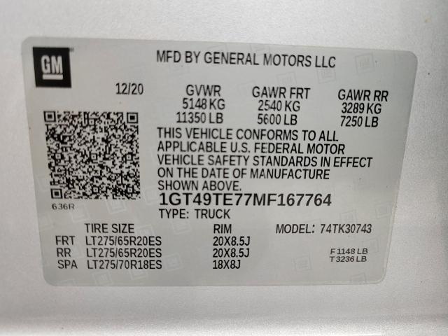 2021 GMC Sierra 3500 HD Vehicle Photo in NEENAH, WI 54956-2243