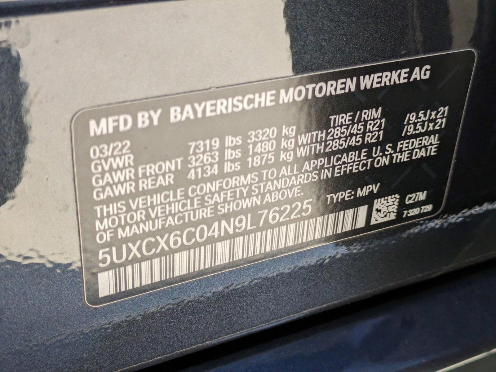 2022 BMW X7 M50i Vehicle Photo in Rockville, MD 20852
