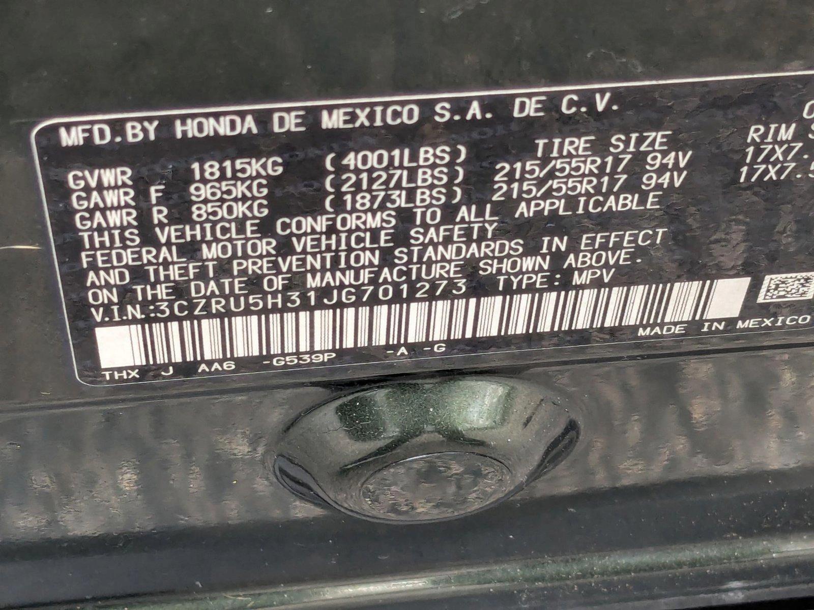 2018 Honda HR-V Vehicle Photo in Miami, FL 33015