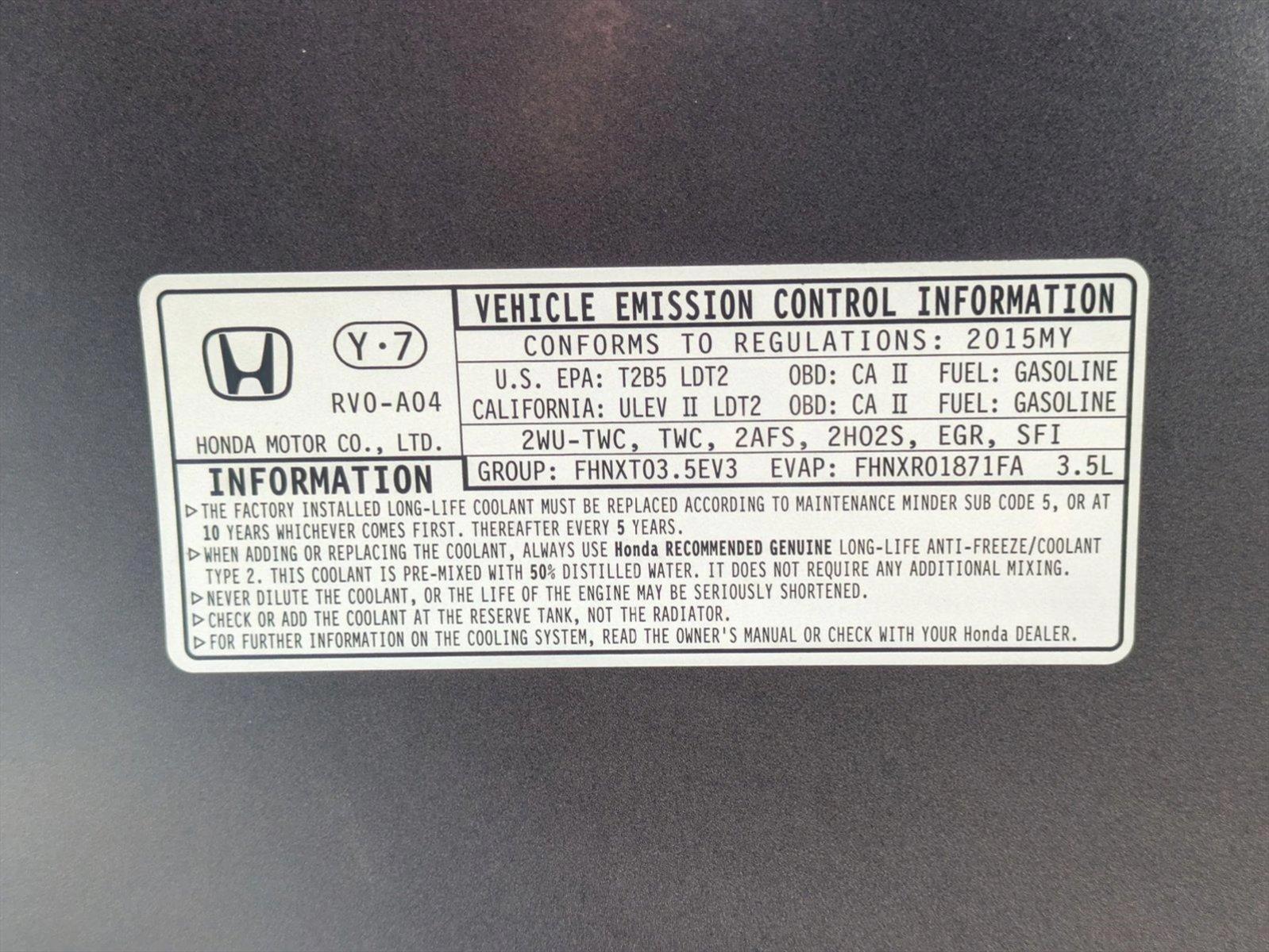 2015 Honda Odyssey Vehicle Photo in Valencia, CA 91355-1794