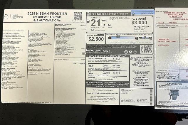 2025 Nissan Frontier Vehicle Photo in Tulsa, OK 74129