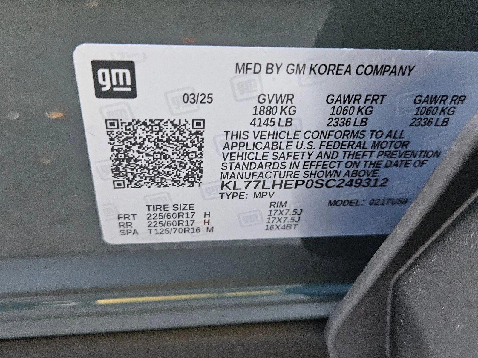 2025 Chevrolet Trax Vehicle Photo in GREENACRES, FL 33463-3207