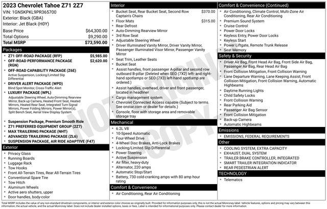 2023 Chevrolet Tahoe Vehicle Photo in DANBURY, CT 06810-5034
