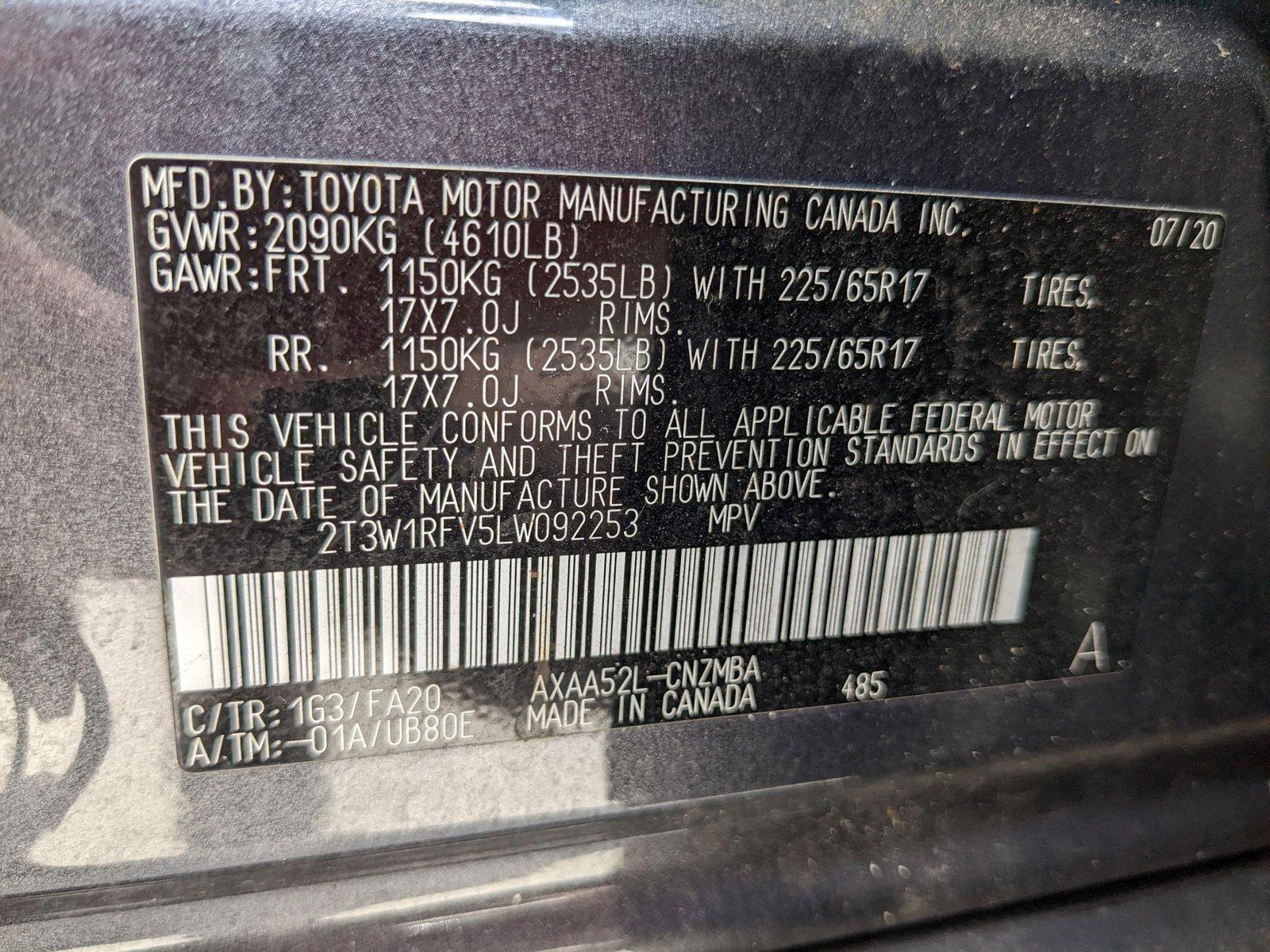 2020 Toyota RAV4 Vehicle Photo in Davie, FL 33331