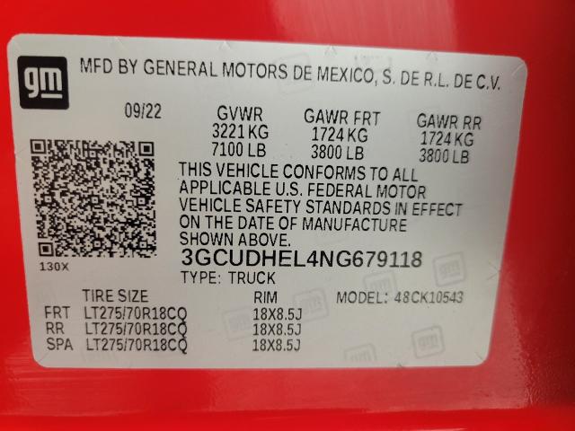 2022 Chevrolet Silverado 1500 Vehicle Photo in APPLETON, WI 54914-4656
